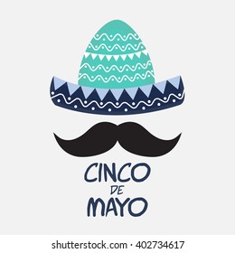 Vector illustration of a background for Cinco De Mayo.