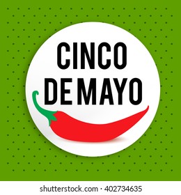 Vector illustration of a background for Cinco De Mayo.