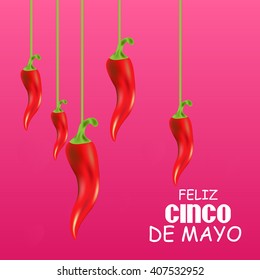 Vector illustration of a background for Cinco De Mayo background