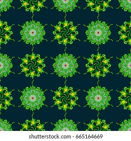 Vector illustration. Background. Colored mandalas element.