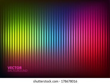 Vector Illustration Background of a Colored Music Equalizer