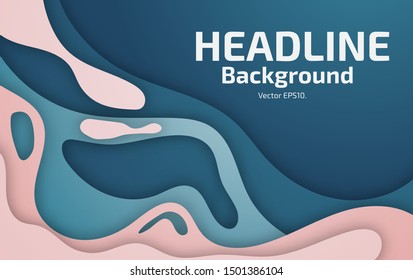 Vector illustration background Colorful abstract Curve and gradient Headline design for templates