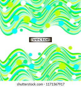 Vector illustration background of colorful in a bright green yellow color design the edge of the page banner template