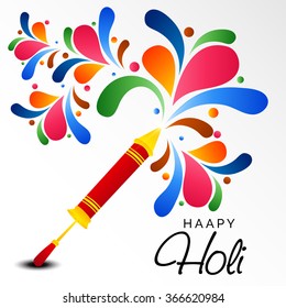 Vector illustration of a background for colorful festival of Holi.