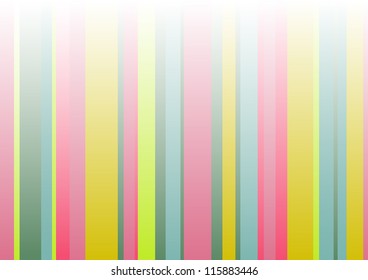 vector illustration background of colorful vertical stripes with the colors fading to white at the top
