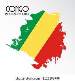Vector illustration of a Background for Congo Independence Day.