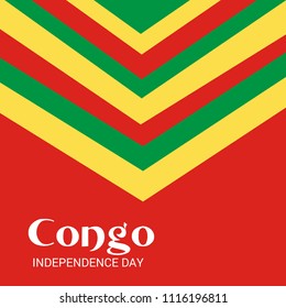 Vector illustration of a Background for Congo Independence Day.