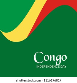 Vector illustration of a Background for Congo Independence Day.