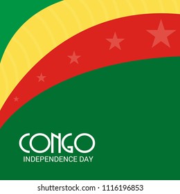 Vector illustration of a Background for Congo Independence Day.