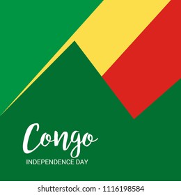 Vector illustration of a Background for Congo Independence Day.