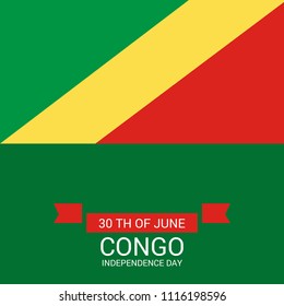 Vector illustration of a Background for Congo Independence Day.
