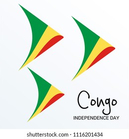 Vector illustration of a Background for Congo Independence Day.