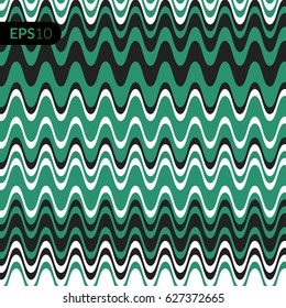 Vector illustration background. Cover with green lines shape. Colorful poster template. Graphic design for the decoration of banners, cards, business cards, flyers and gift cards.