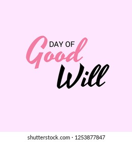 Vector illustration of a Background For Day of Good Will.