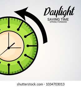  Vector Illustration of a Background for Day Light Saving Time End, remember to Fall Back.