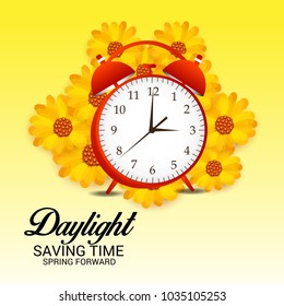 Vector illustration of a Background for Daylight Saving Time.