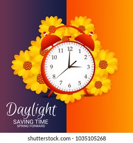 Vector illustration of a Background for Daylight Saving Time.