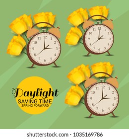 Vector illustration of a Background for Daylight Saving Time.