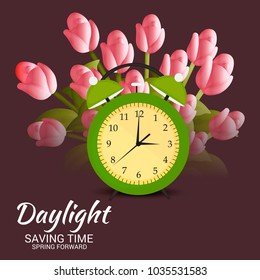 Vector illustration of a Background for Daylight Saving Time.