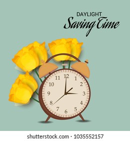 Vector illustration of a Background for Daylight Saving Time.