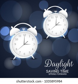 Vector illustration of a Background for Daylight Saving Time.