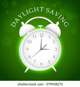  Vector illustration of a background for Daylight Saving.