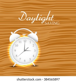 Vector illustration of a background for Daylight Saving.