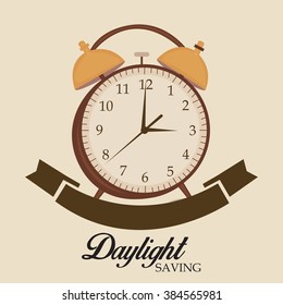 Vector illustration of a background for Daylight Saving.