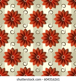 Vector illustration background of decorative flowers