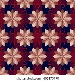 Vector illustration background of decorative flowers