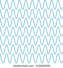 Vector illustration background of a deep wave blue water line concept, Sea waves japanese style ,Waves seamless pattern, summer water runny curve lines abstract repeat endless background, blue color 