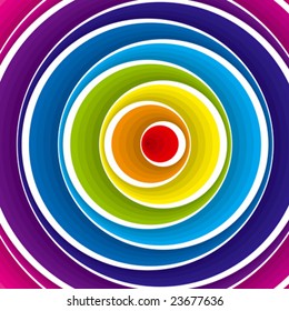 Vector illustration background depicting a colorful circles composition.