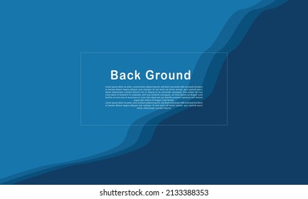 ilustración vectorial del diseño de fondo con textura de corte de papel en paleta de color azul. apto para presentaciones anuncios información promociones folletos pancartas volantes