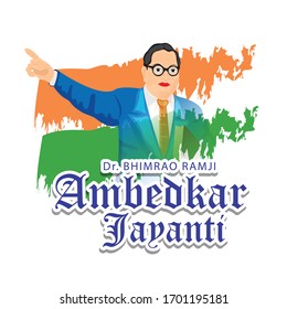 Illustration Dr Bhimrao Ramji Ambedkar Constitution Stock Vector ...