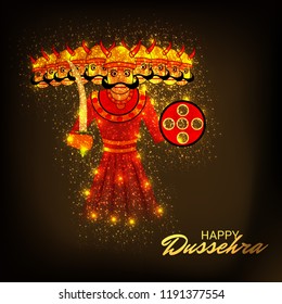 Vector illustration of a Background for Dussehra Celebration.