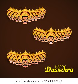 Vector illustration of a Background for Dussehra Celebration.
