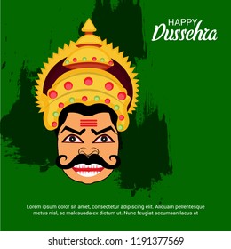 Vector illustration of a Background for Dussehra Celebration.
