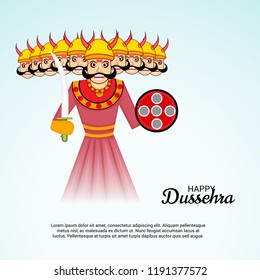 Vector illustration of a Background for Dussehra Celebration.
