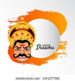Vector illustration of a Background for Dussehra Celebration.