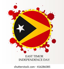 Vector illustration of a background for East Timor Independence day.