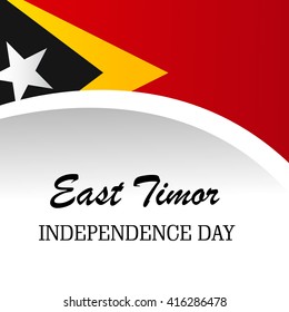Vector illustration of a background for East Timor Independence day.