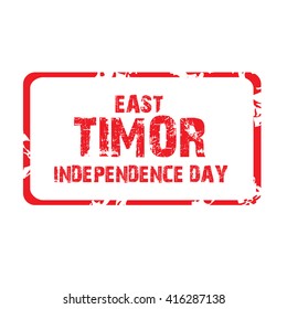 Vector illustration of a background for East Timor Independence day.