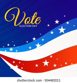 Vector illustration of a Background for Election Day.