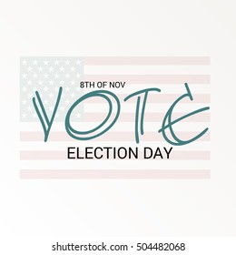 Vector illustration of a Background for Election Day.