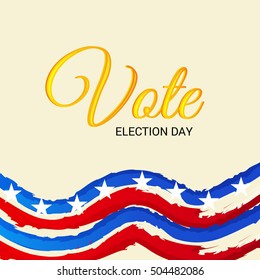 Vector illustration of a Background for Election Day.