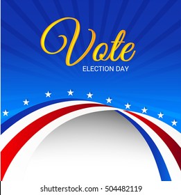 Vector illustration of a Background for Election Day.