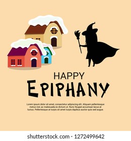 Vector illustration of a Background for Epiphany (Epiphany is a Christian festival).