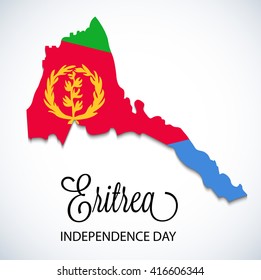 Vector illustration of a background for Eritrea Independence Day.