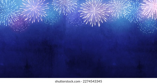 Vector illustration background of fireworks.