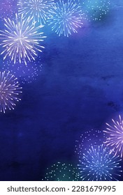 Vector illustration background of fireworks.